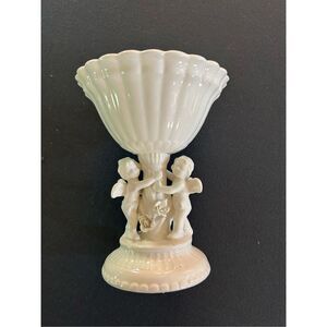Vintage Cherub Porcelain Napco Pedestal